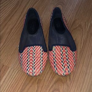 Coach Straw Flats